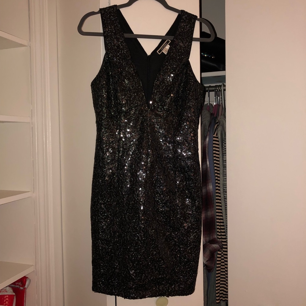 Brand new black sequins dress
